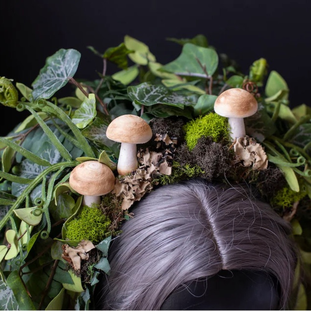 Forest Goddess Headpiece, Fairy Costume, Fairy Queen, Mother Nature Cotume